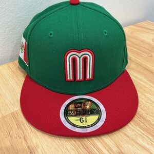 Mexico Fitted Hat Youth Kids 6 5/8 New Era 59FIFTY World Baseball Classic NWOT